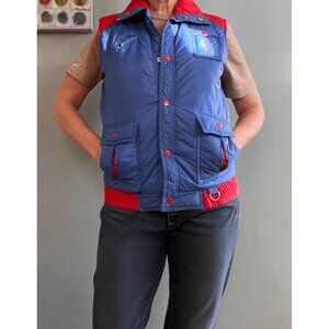 Vtg 70s Van Cort Puffer Vest Colorblock Retro Ski Streetwear Gorpcore Retro SM